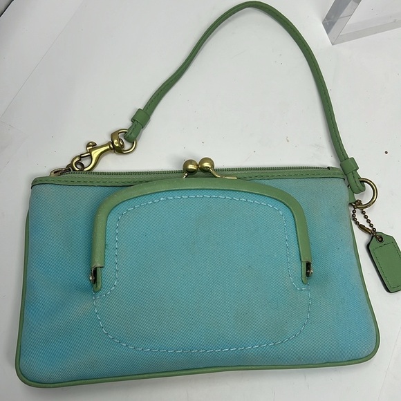 Coach Bonnie Cashin Kisslock Limited Edition Bon Print Canvas Large Wristlet - Picture 10 of 10